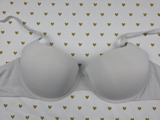 Victorias Secret Soft Satin Lined Demi Balconette Bra 38DD