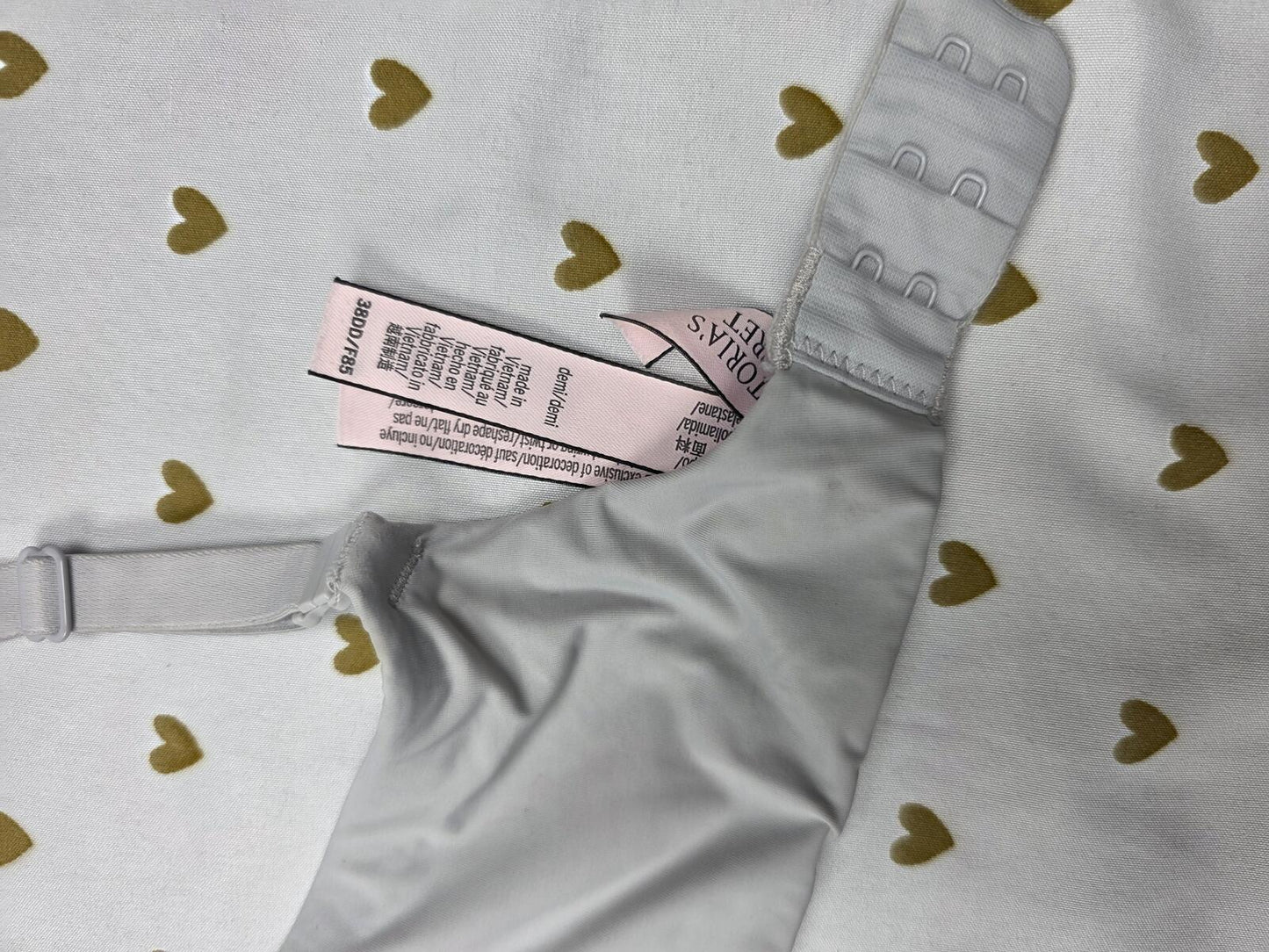 Victorias Secret Soft Satin Lined Demi Balconette Bra 38DD