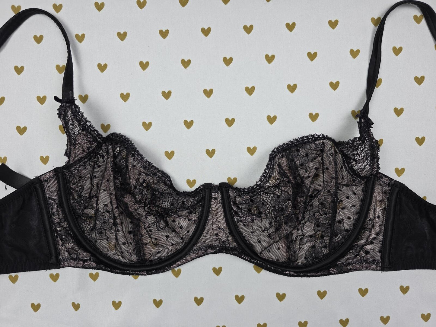 Victorias Secret DREAM ANGELS Unlined Balconette Bra 32DDD Strappy