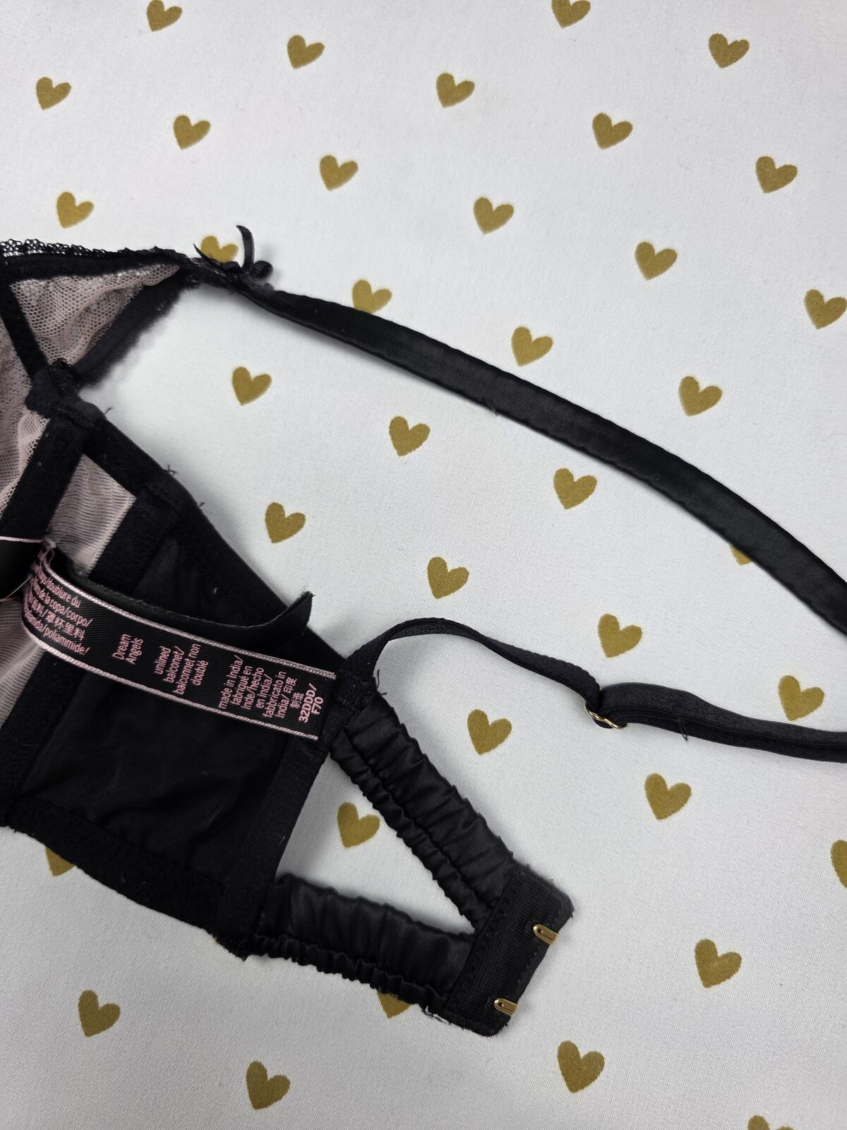 Victorias Secret DREAM ANGELS Unlined Balconette Bra 32DDD Strappy