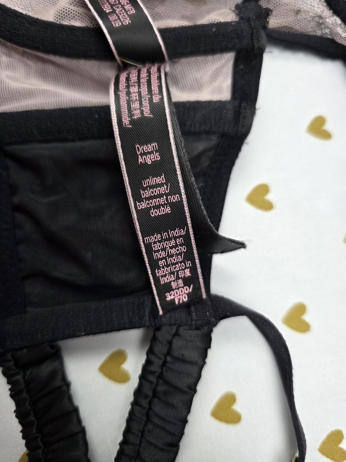Victorias Secret DREAM ANGELS Unlined Balconette Bra 32DDD Strappy
