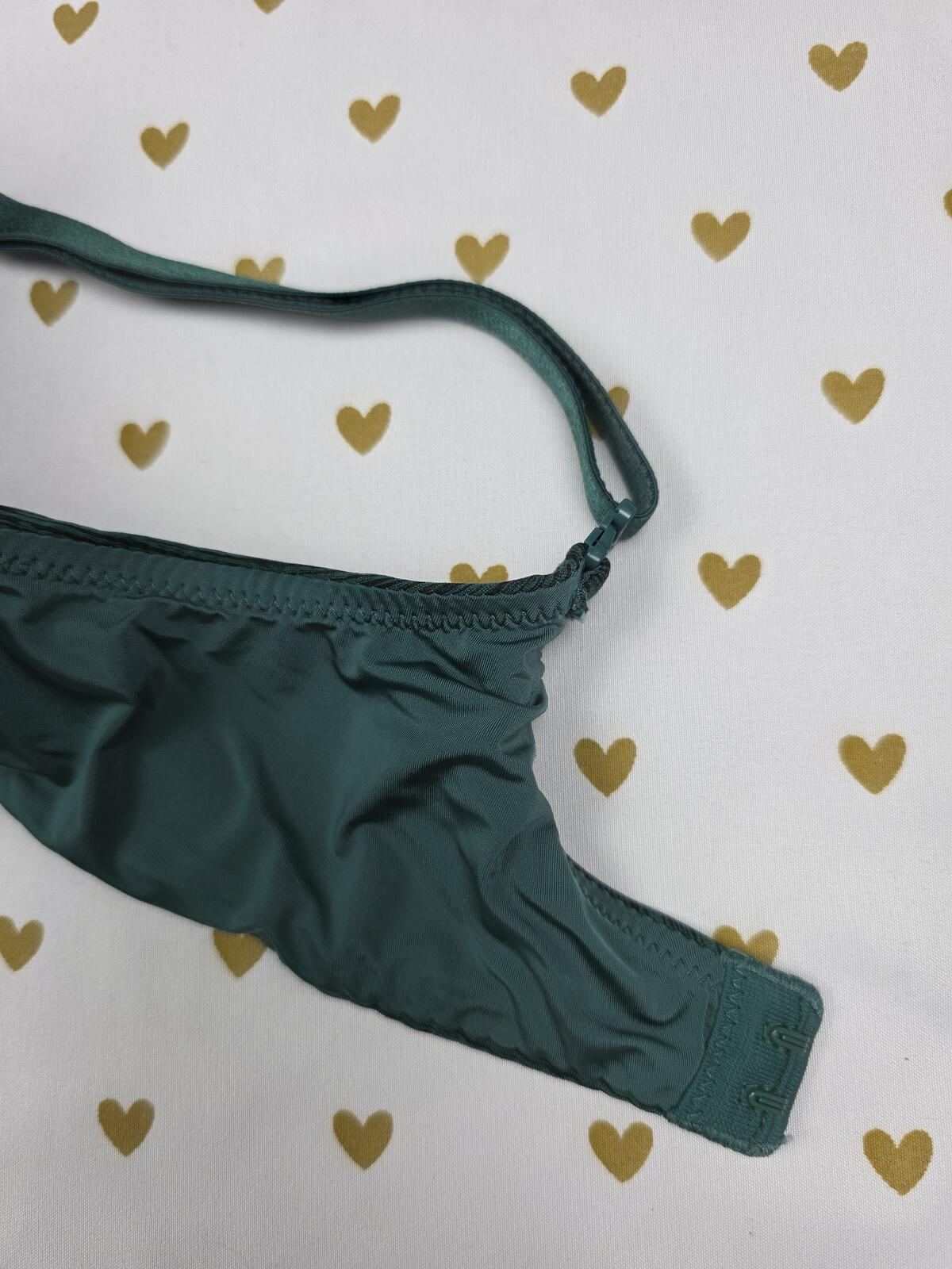 Victorias Secret Green Uplift Semi Demi Balconette bra 36B