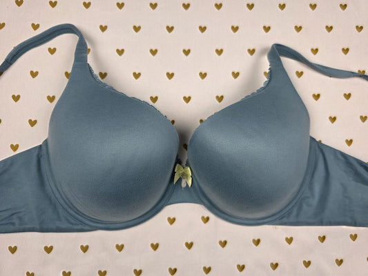 Victorias Secret Blue Perfect Shape Bra 36D