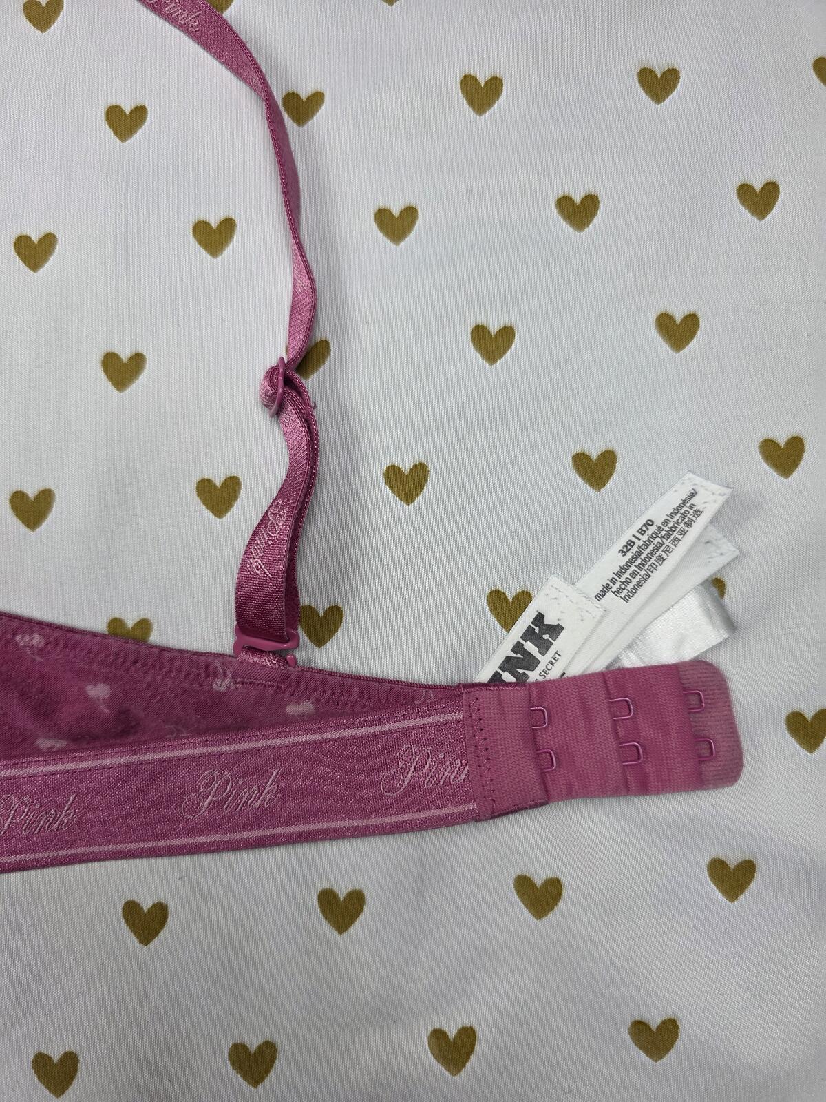 Victorias Secret PINK Cherries 32B Wear Everywhere T shirt bra