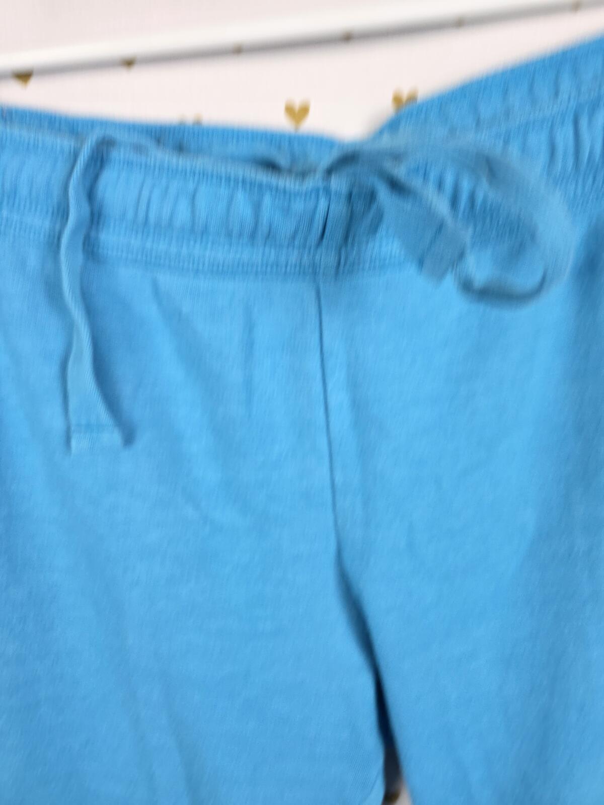 Victorias Secret PINK Logo butt Heart Sweats Sweatpants Blue Vintage Large