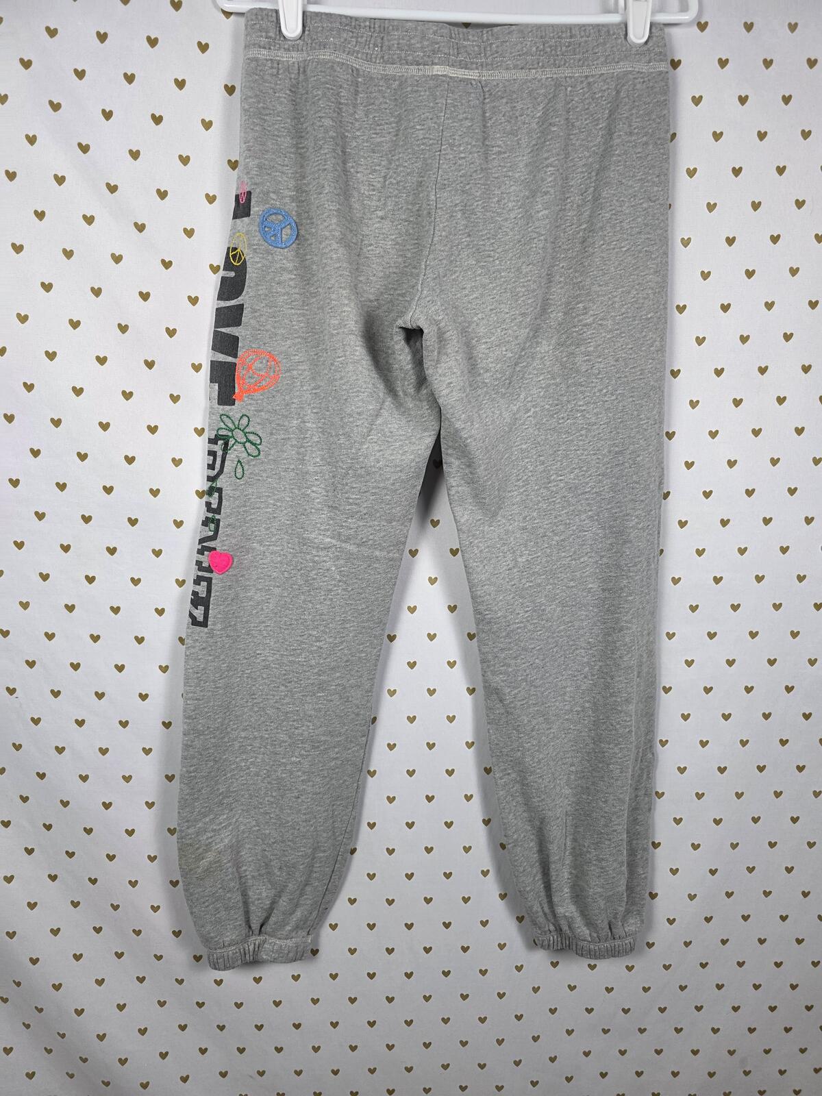 Victorias Secret PINK VINTAGE y2k Sweats Sweatpants LOVE Embroidered XS