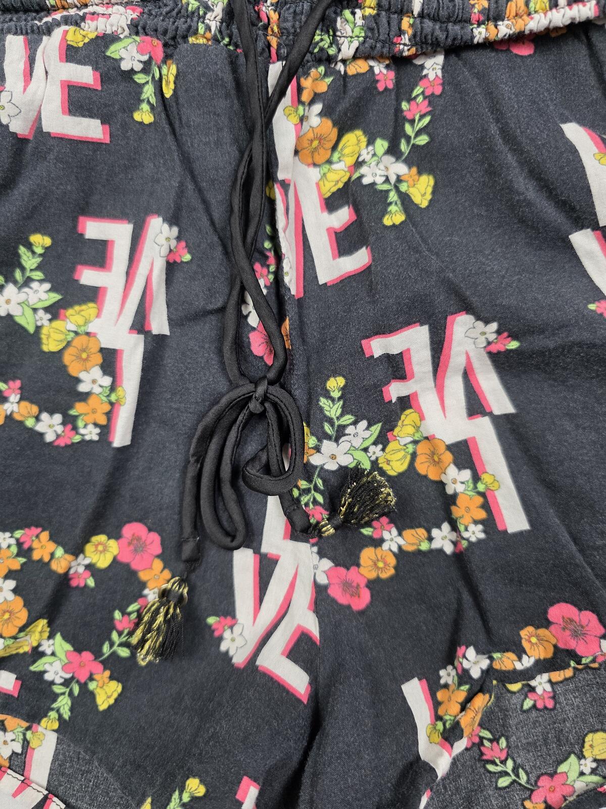 Victorias Secret LOVE Floral XL Sleep Shorts Boxers Pajama Bottoms