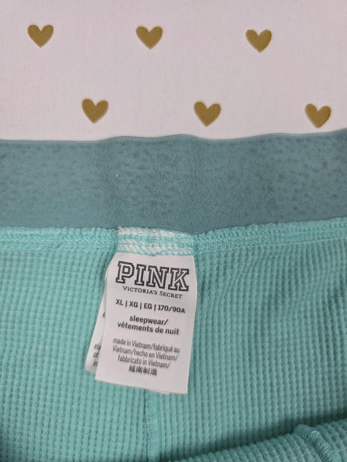 Victorias Secret PINK Mint waffle XL Sleep Shorts Boxers Pajama Bottoms