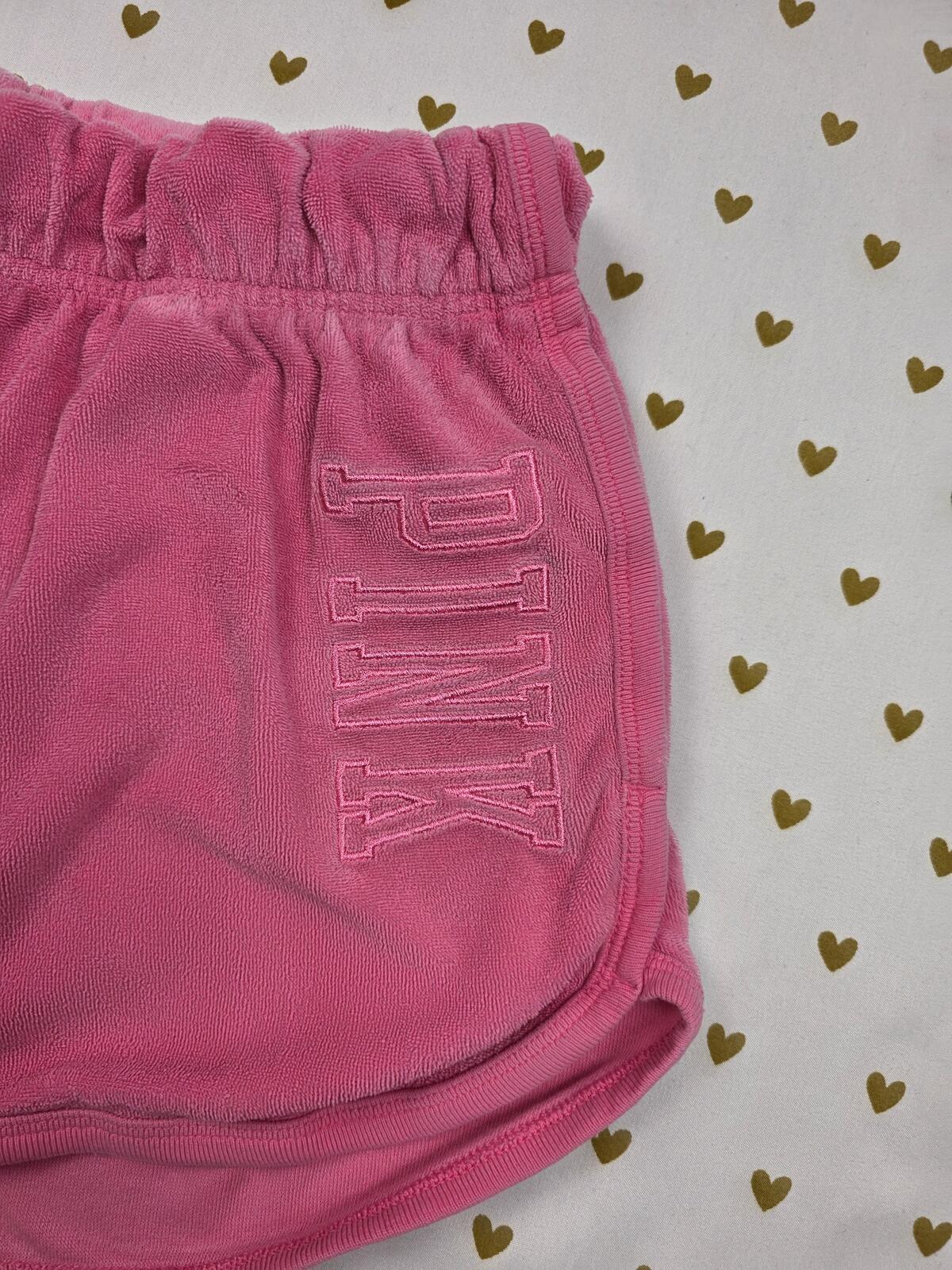 Victorias Secret PINK Velour Comfy Sweat shorts SMALL