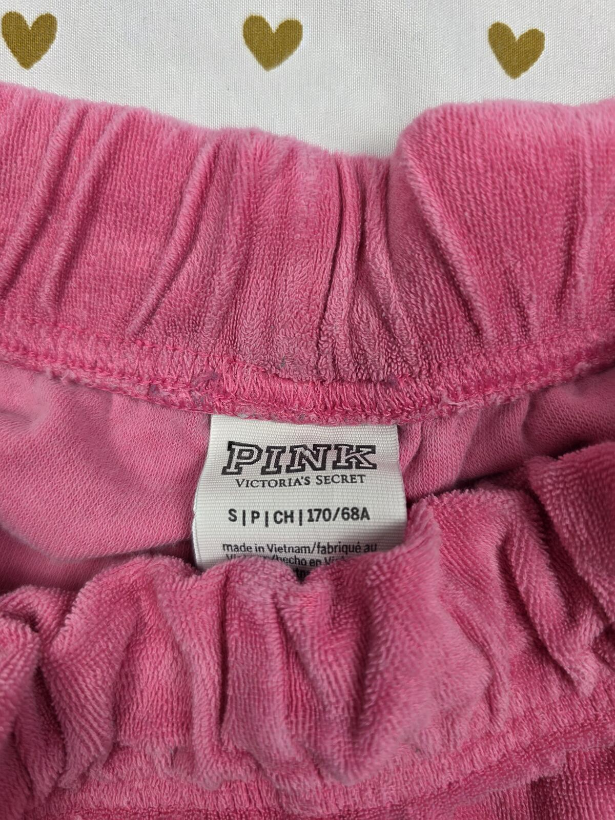 Victorias Secret PINK Velour Comfy Sweat shorts SMALL