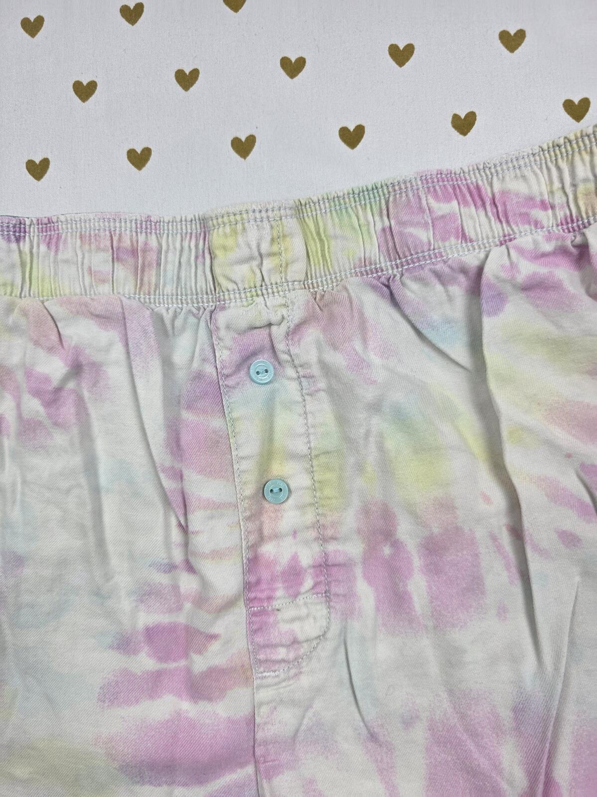 Victorias Secret PINK Large Tye Dye Sleep Shorts Boxers Pajama Bottoms
