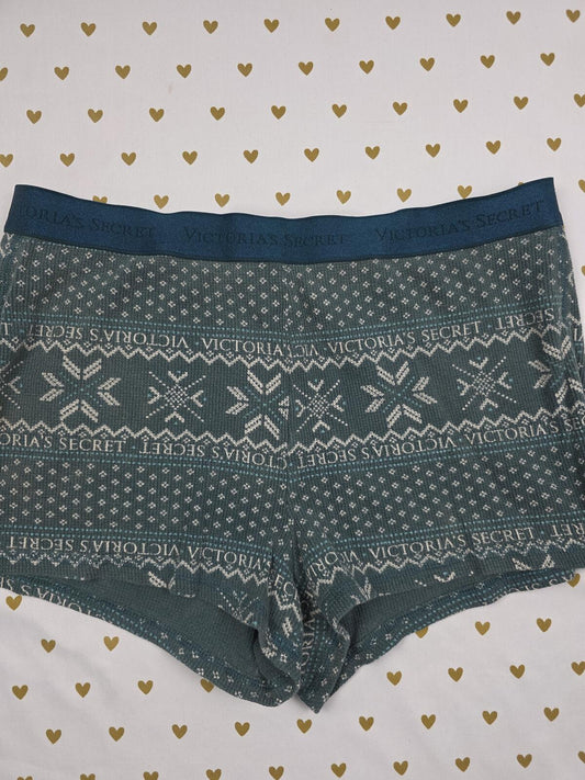 Victorias Secret Waffle Knit medium Sleep Shorts Boxers Pajama Bottoms