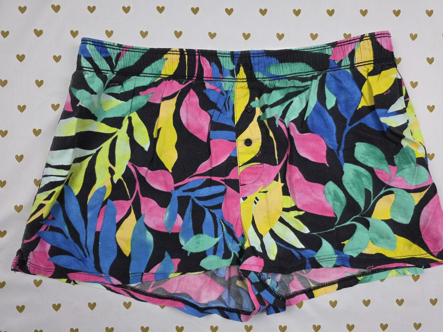 Victorias Secret PINK Bright Floral SMALL Sleep Shorts Boxers Pajama Bottoms