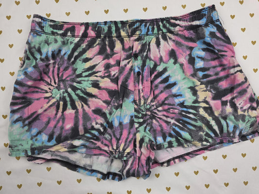 Victorias Secret PINK Tye Dye MEDIUM Sleep Shorts Boxers Pajama Bottoms