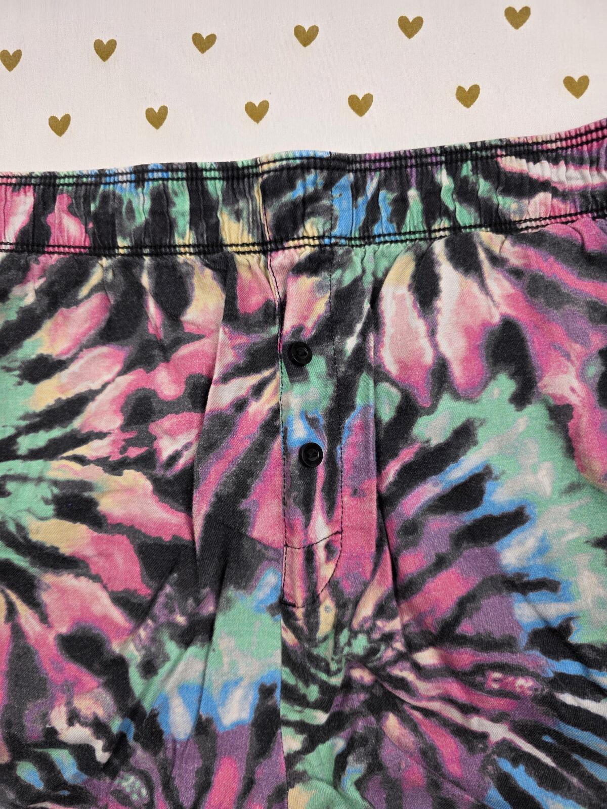 Victorias Secret PINK Tye Dye MEDIUM Sleep Shorts Boxers Pajama Bottoms