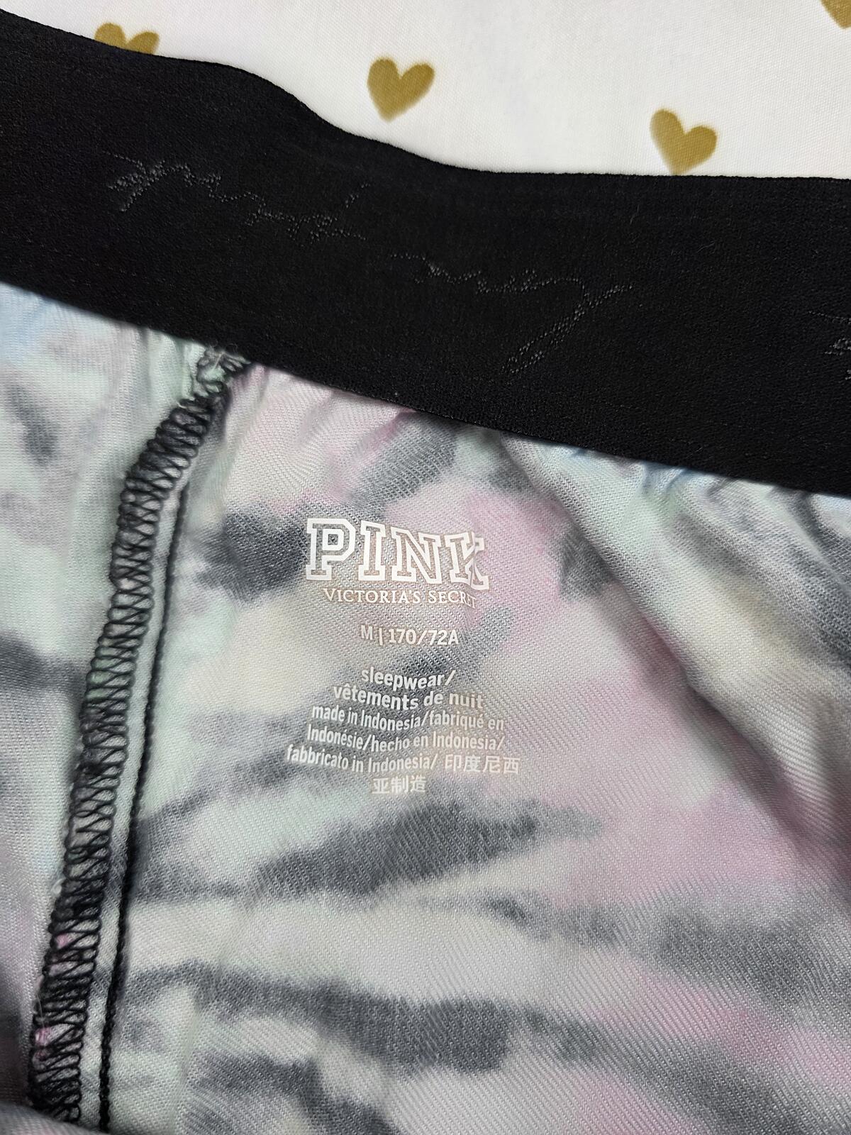 Victorias Secret PINK Tye Dye MEDIUM Sleep Shorts Boxers Pajama Bottoms