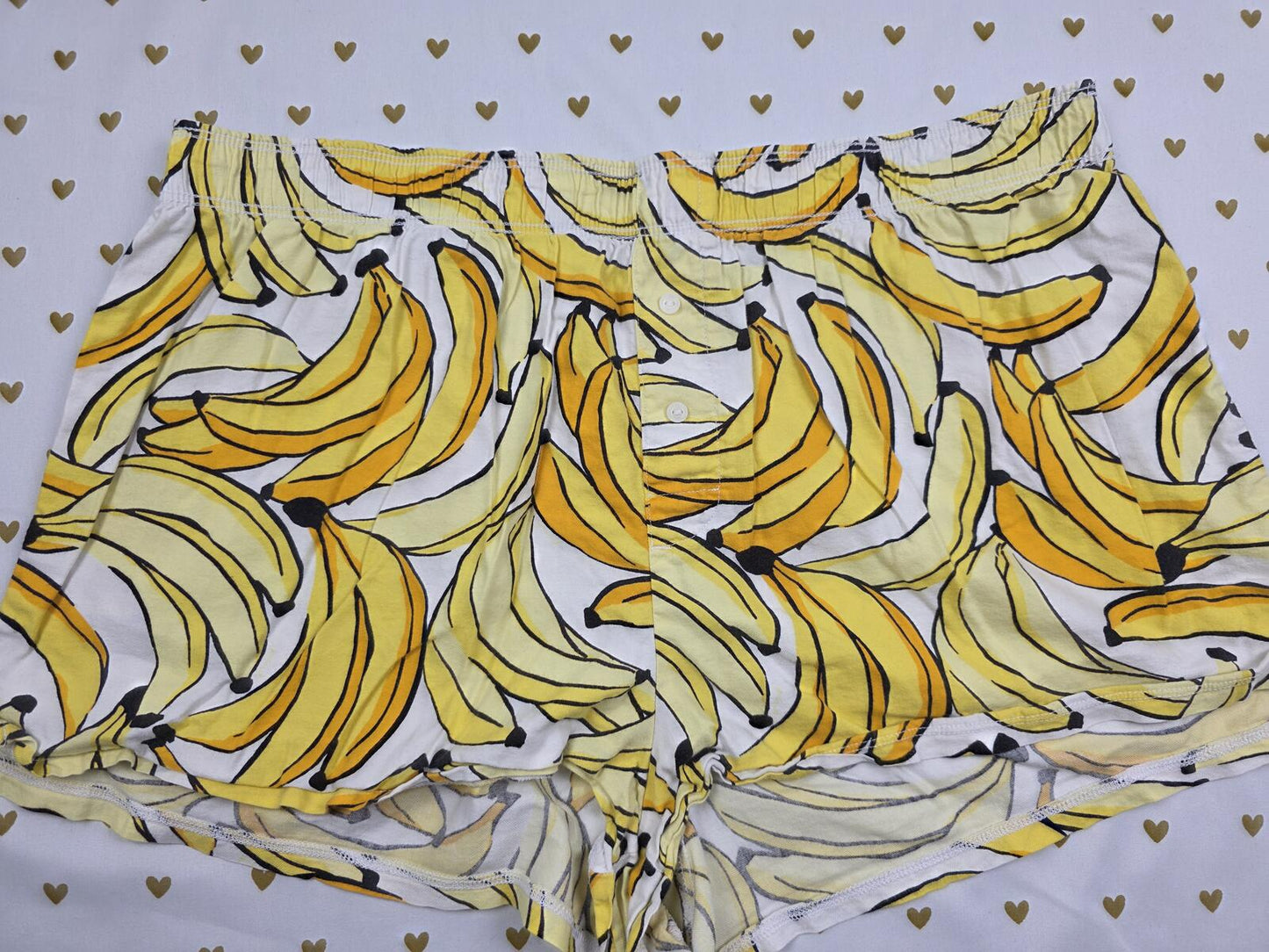 Victorias Secret PINK BANANAS LARGE Sleep Shorts Boxers Pajama Bottoms