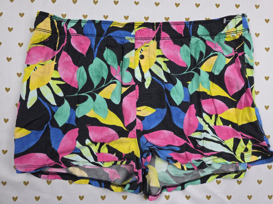 Victorias Secret PINK Floral MEDIUM Sleep Shorts Boxers Pajama Bottoms
