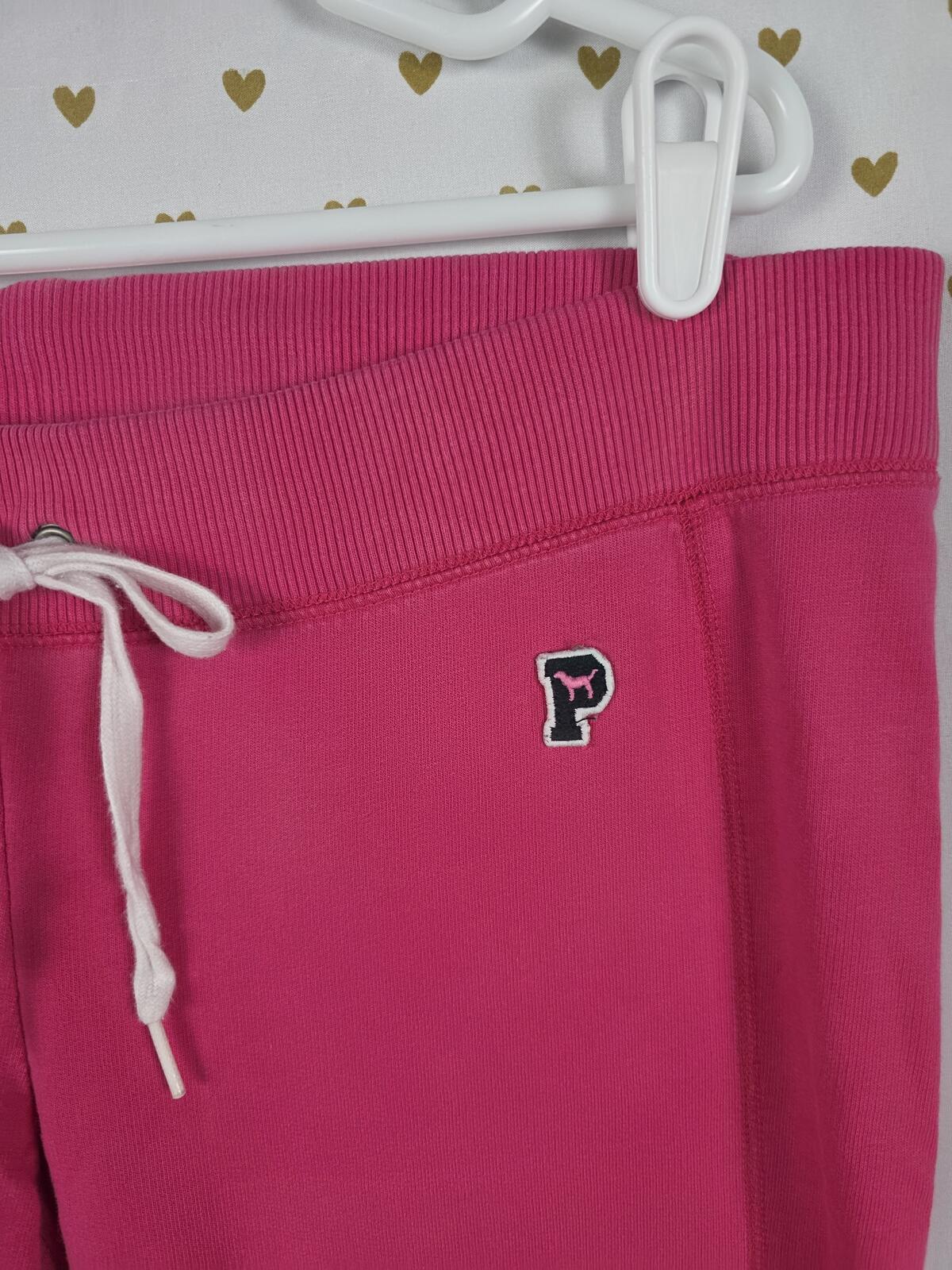 Victorias Secret PINK Vintage Y2k Tapered ZIp Ankle Sweats Sweatpants Joggers M