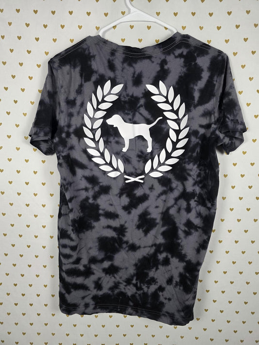 Victorias Secret PINK Tye Dye Crest Logo Tee shirt SMALL