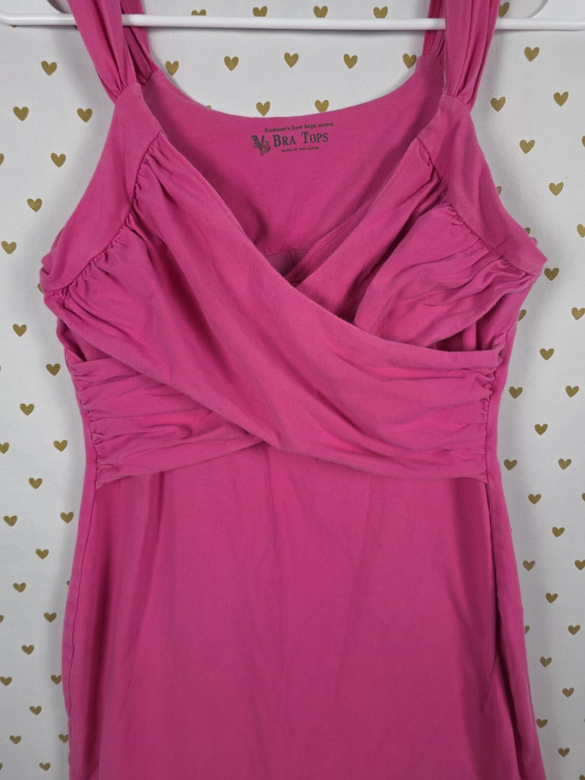 Victorias Secret Vintage BRA TOPS Dress Pink MEDIUM Tank