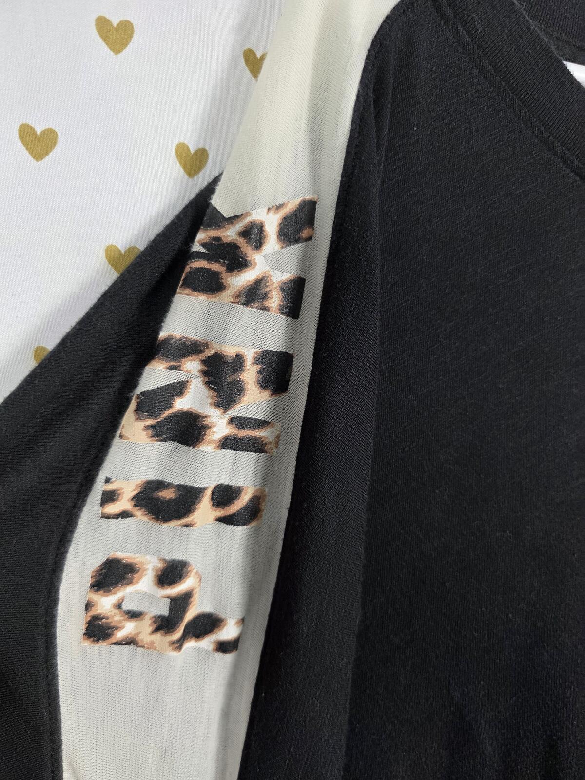 Victorias Secret PINK Cheetah Leopard Oversized Long Sleeve Shirt LARGE
