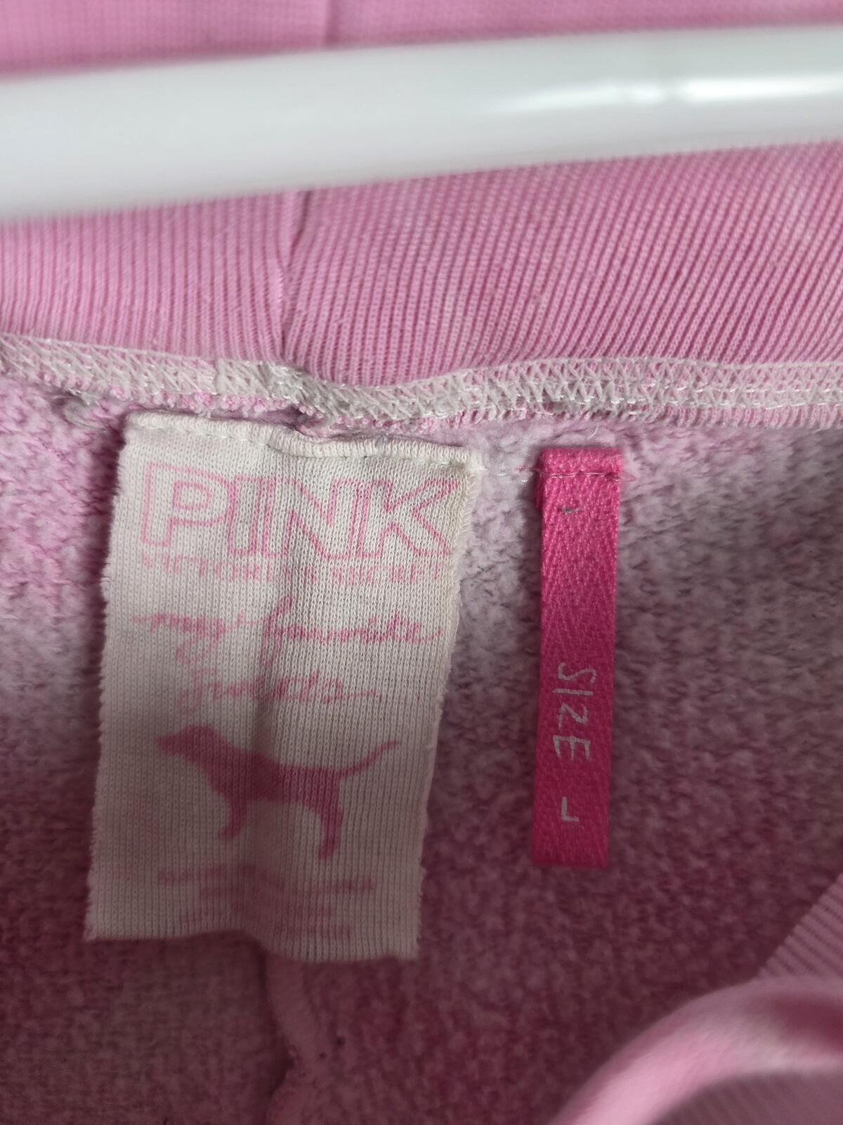 Victorias Secret PINK Vintage Bling Pink Y2k Studded Sweats Sweatpants LARGE