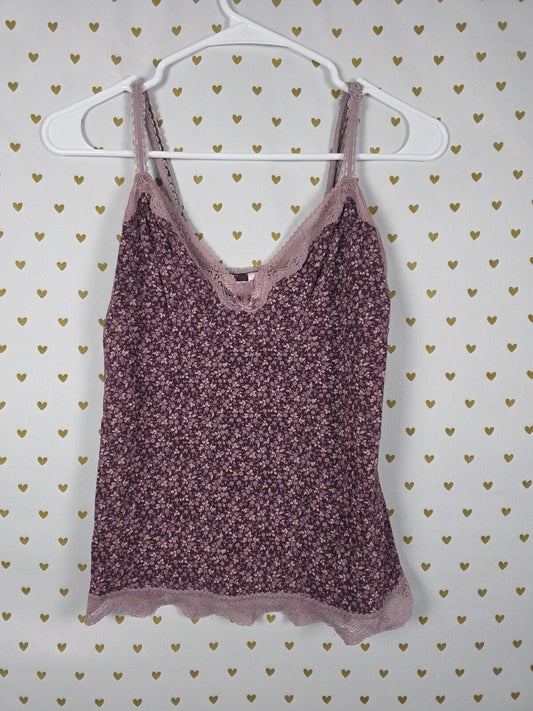 Victorias Secret Vintage ANGELS y2k Lace Accent Babydoll Tank Top MEDIUM