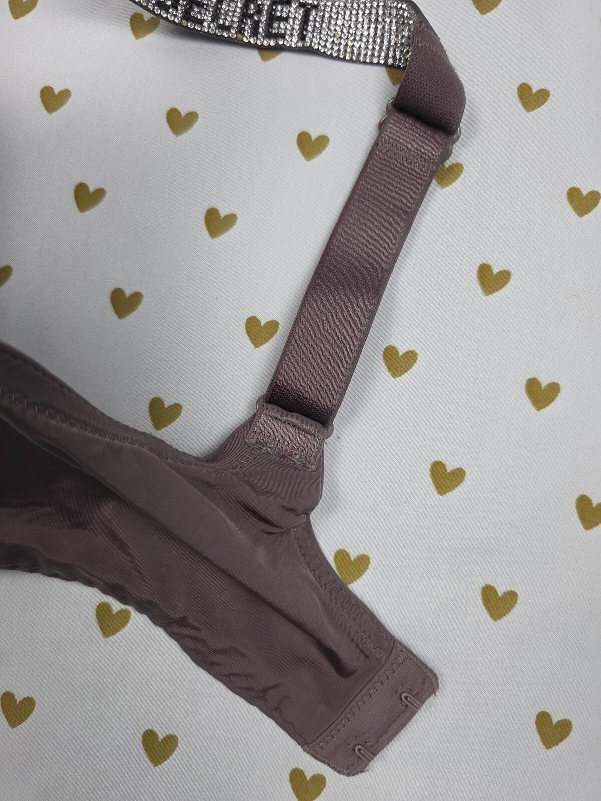 Victorias Secret BLING STRAP Shine Bra  T shirt Push Up Full Coverage 32DD