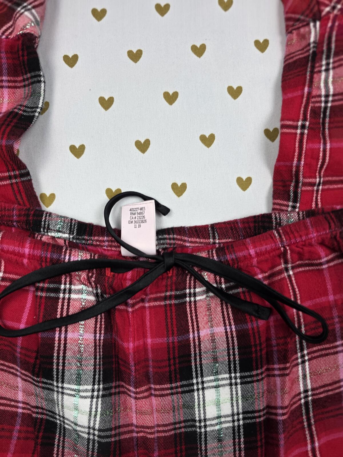 Victorias Secret red Plaid Sleep Pants Pajama Bottoms Medium Short