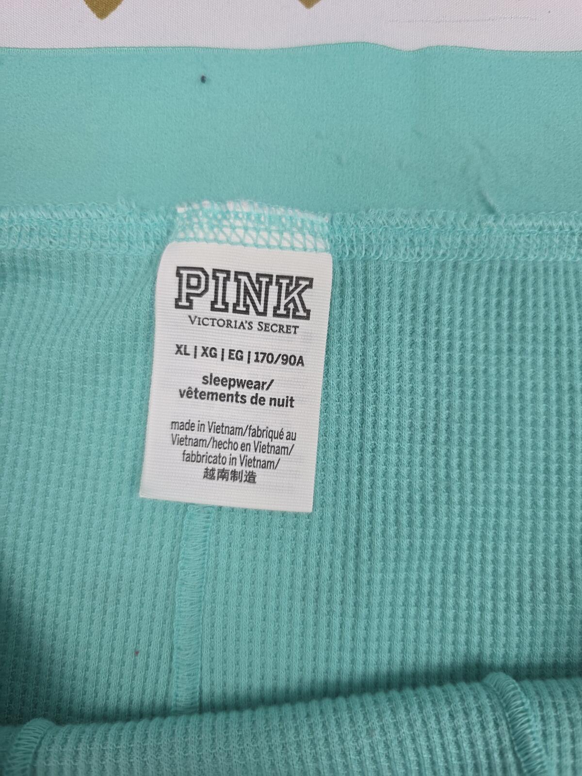 Victorias Secret PINK Waffle High Waist Thermal XL Sleep Shorts Boxers Pajama