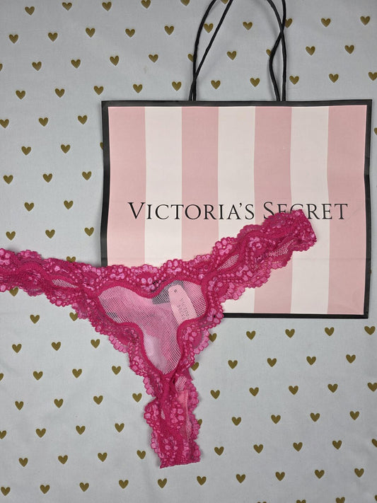 Victorias Secret SEXY LITTLE THINGS Mesh Lace NEW Nwt Low Rise Thong Medium