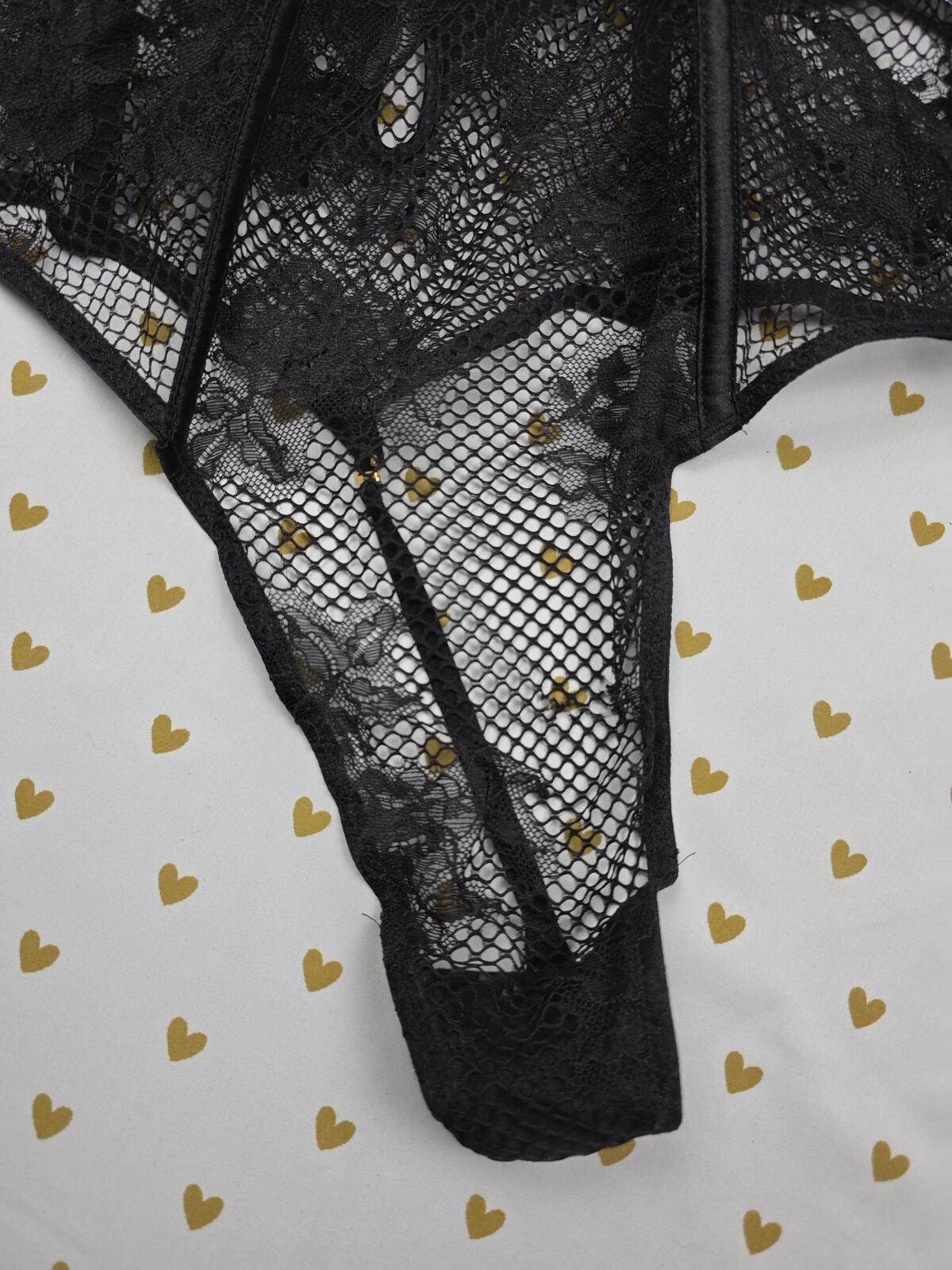 Victorias Secret nwt NEW Black Push Up Thong XL Corset Teddy BOMBSHELL Push UP