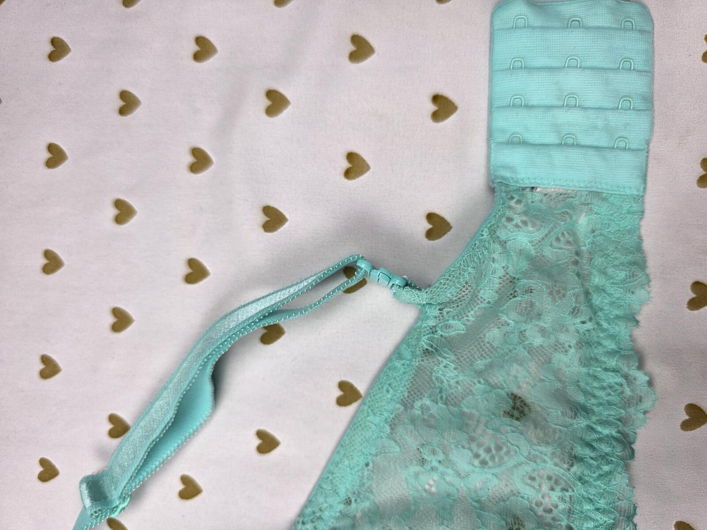 Victorias Secret Mint DREAM ANGELS Lined Demi Balconette Bra 34DDD