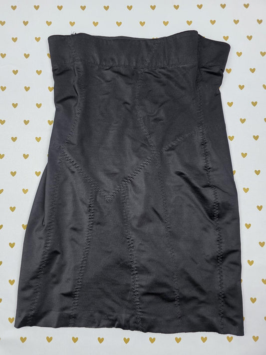 Victorias Secret Black Ooh La La Girdle Shaper Skirt MEDIUM Miniskirt