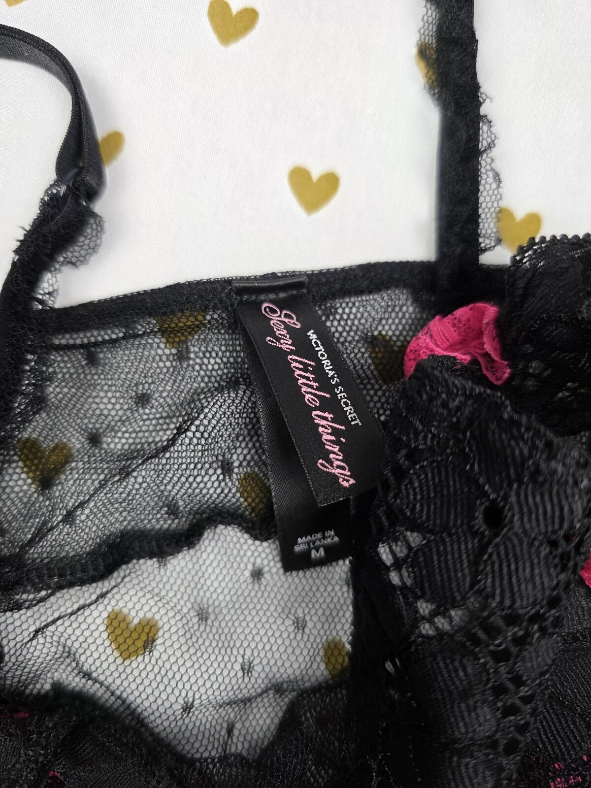 Sexy Little Things Mesh Sheer Babydoll Tank Top Sexy Bows Ruched MEDIUM