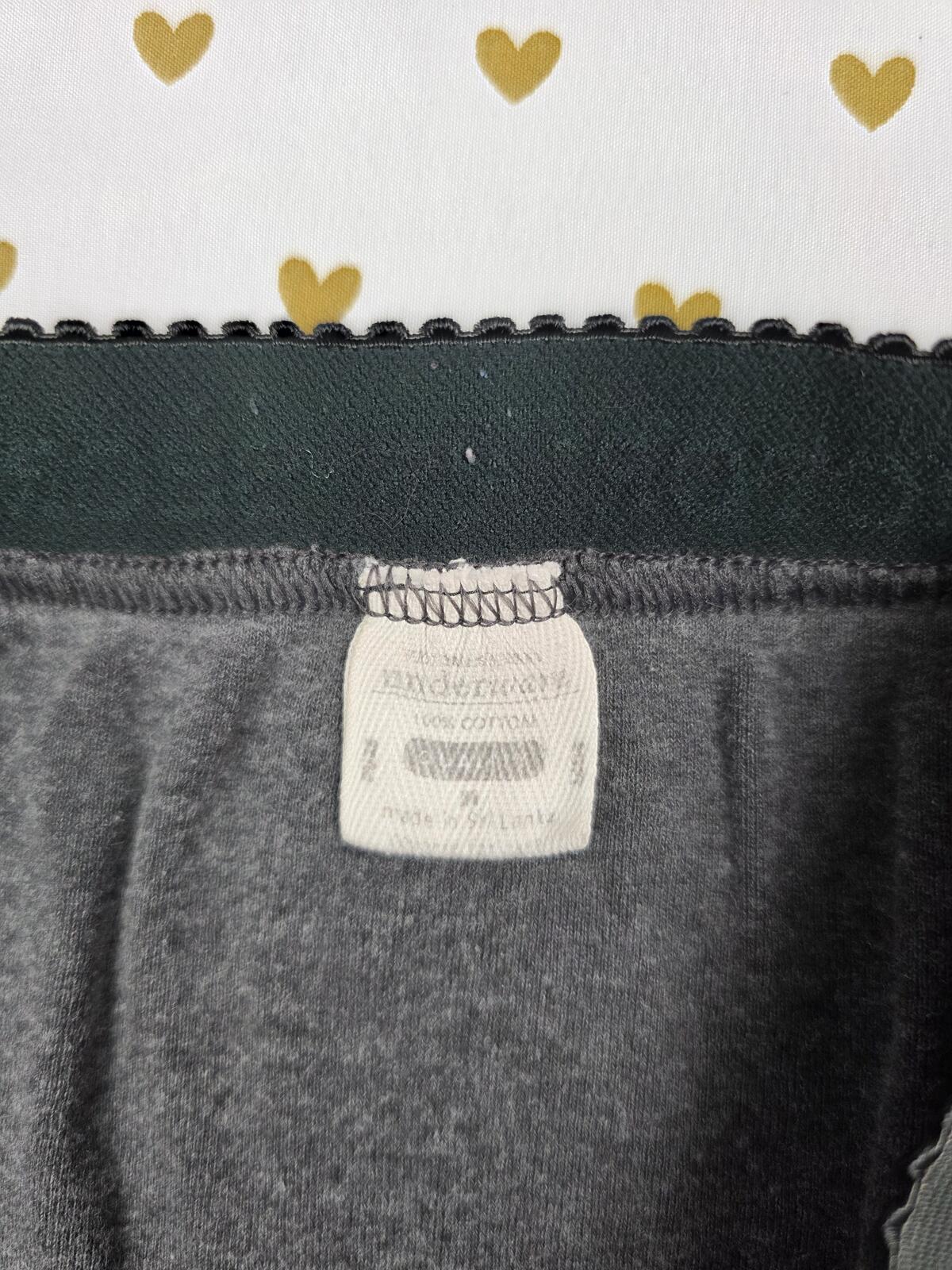 Victorias Secret VINTAGE Cotton Boxers Grey Sleep Shorts Pajama Bottoms Medium