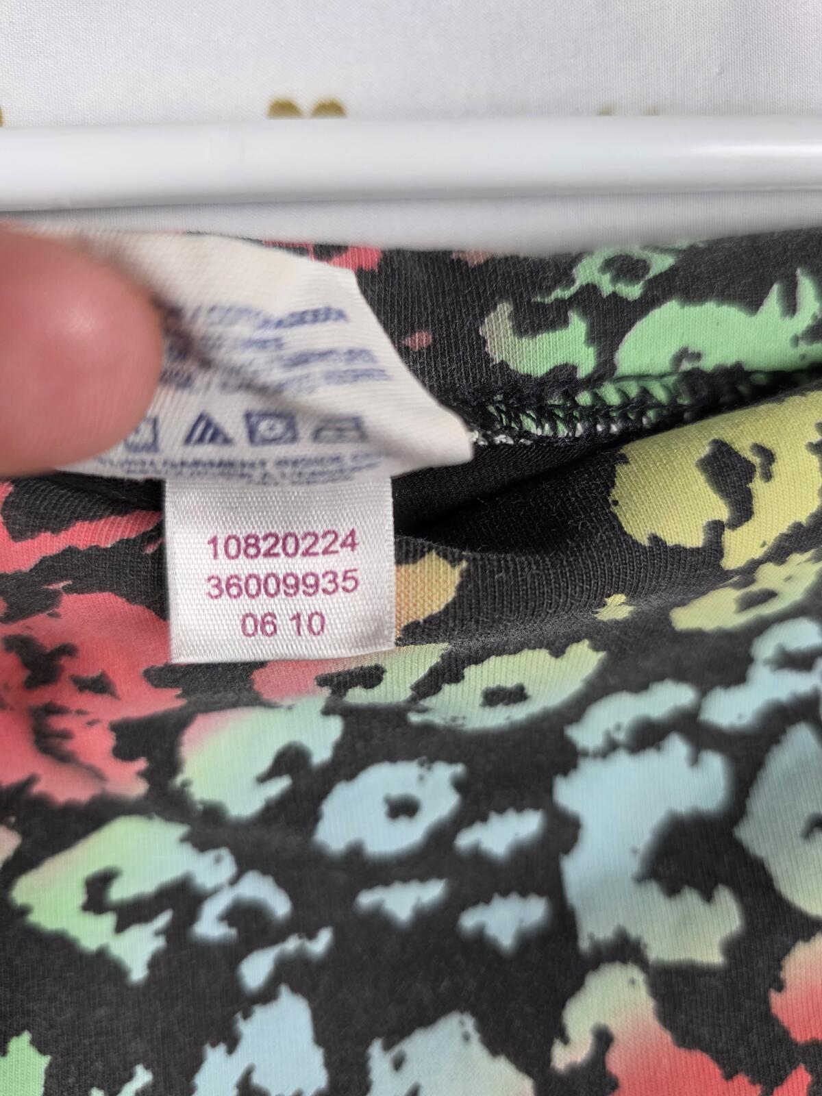 Victorias Secret PINK RAINBOW LEOPARD CHEETAH BLING FOLDOVER Yoga Pants SMALL