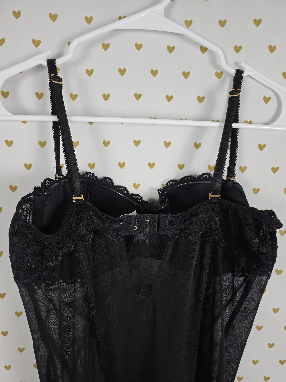 Victorias Secret very sexy Underwire 36C Push Up Lingerie Nightie convertible