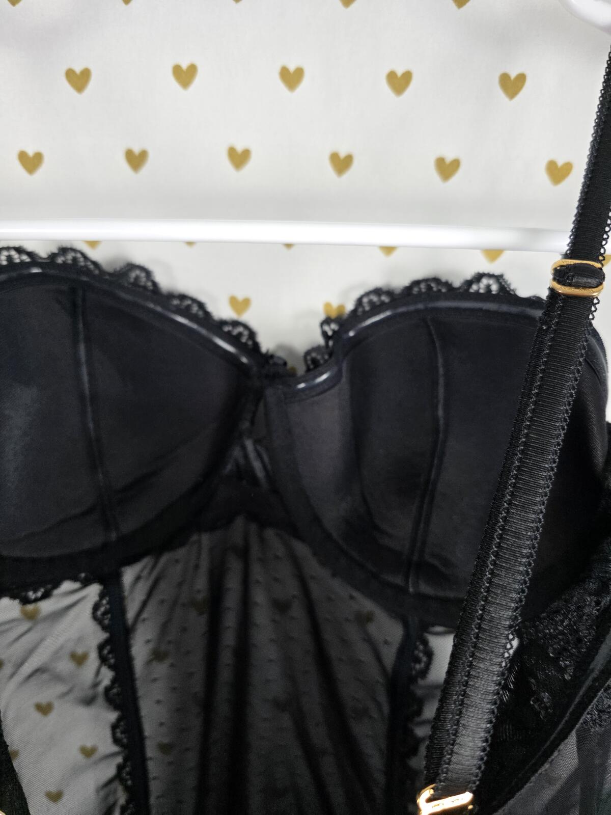 Victorias Secret very sexy Underwire 36C Push Up Lingerie Nightie convertible