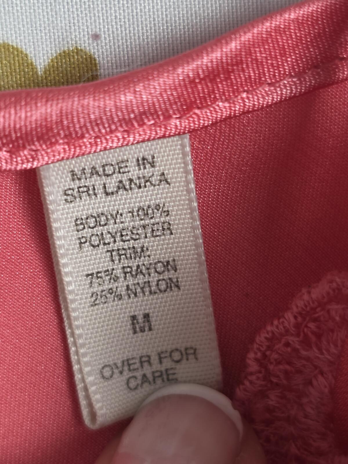 Victorias Secret VINTAGE Heart Label Nightie Satin Slip Dress MEDIUM Peach