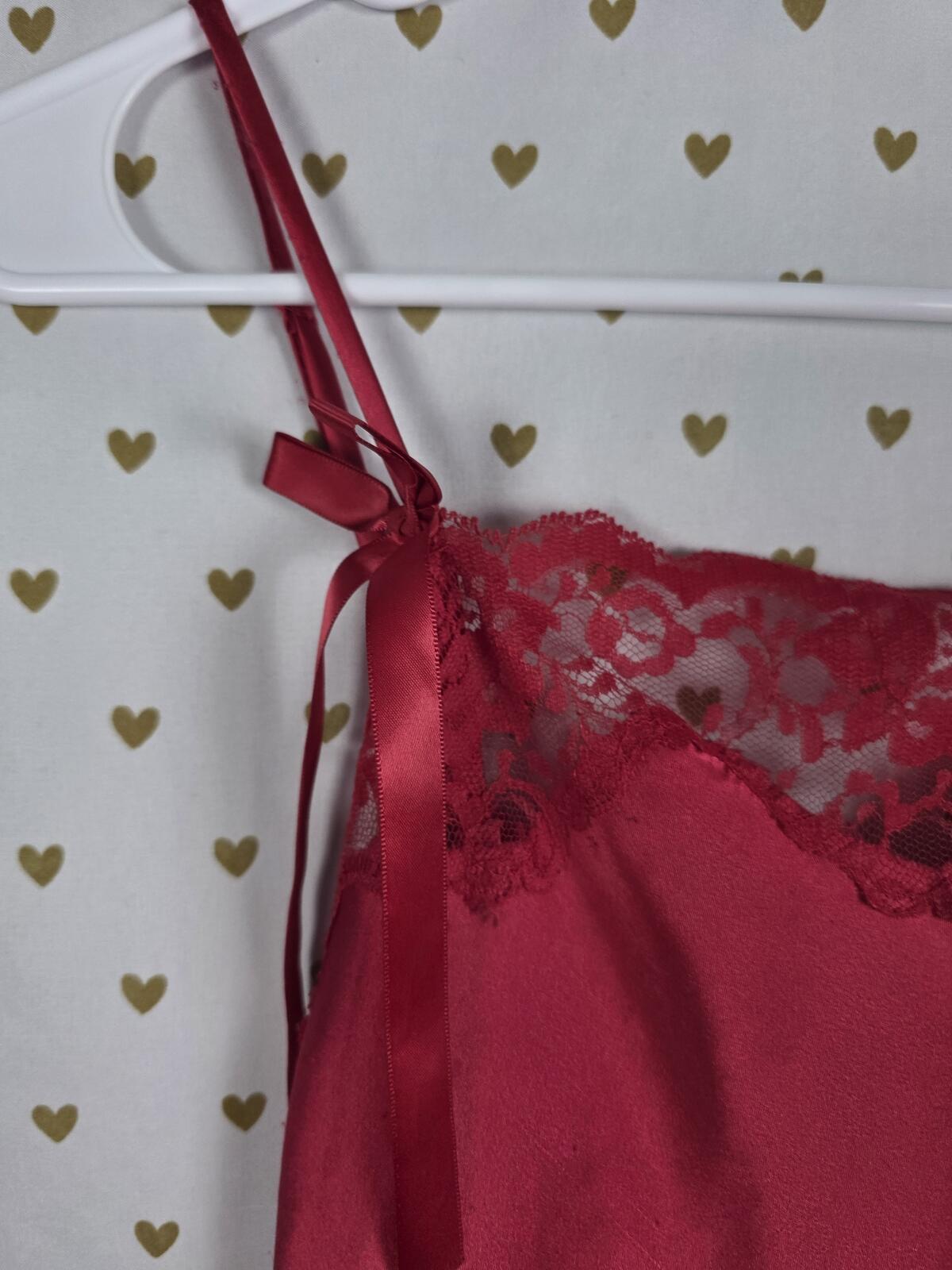 Victorias Secret  ANGELS Vintage satin Slip Dress Nightie Lingerie XS Y2k