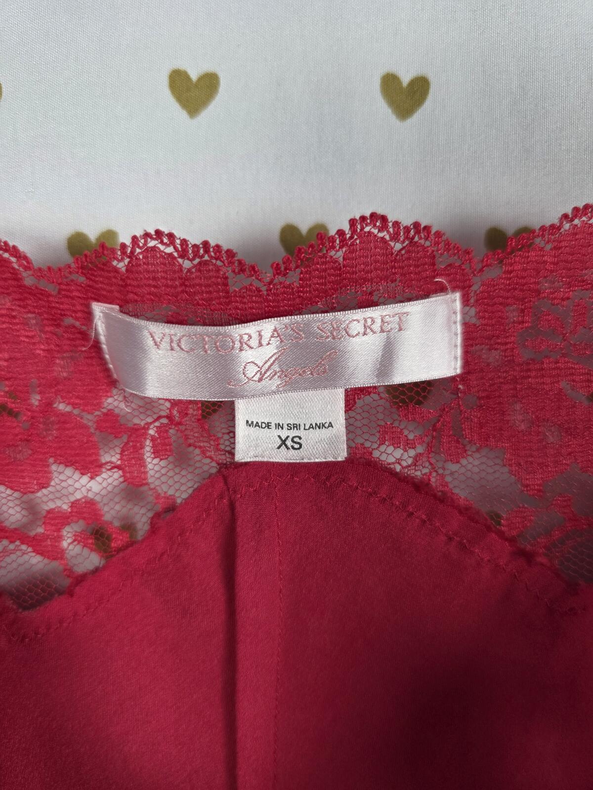 Victorias Secret  ANGELS Vintage satin Slip Dress Nightie Lingerie XS Y2k