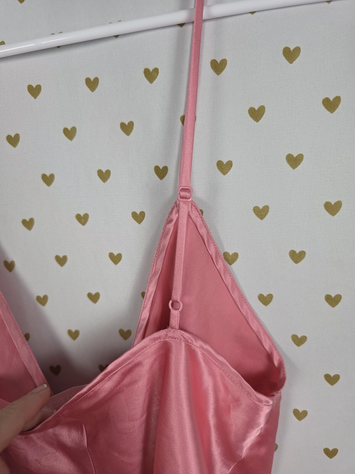 Victorias Secret Sexy Satin Tie Front babydoll Slip Dress Nightie MEDIUM