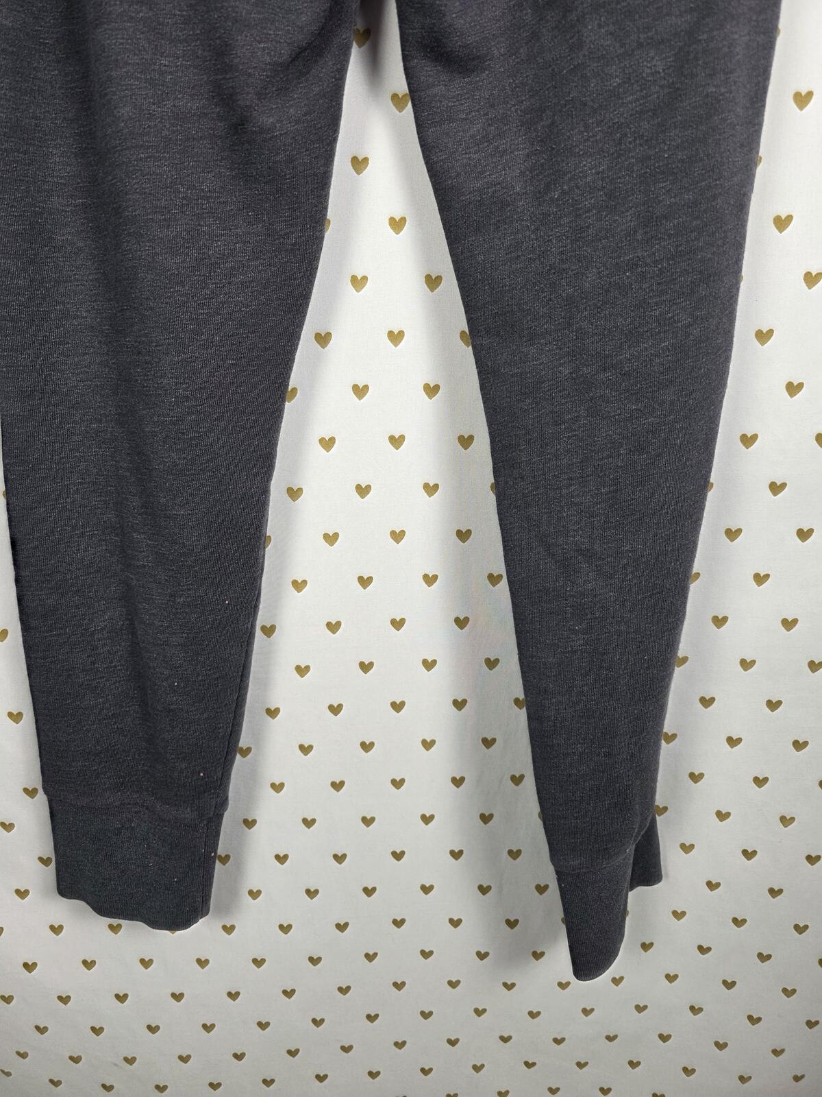 Victorias Secret PINK Leopard Cheetah Sweats Sweatpants Grey MEDIUM