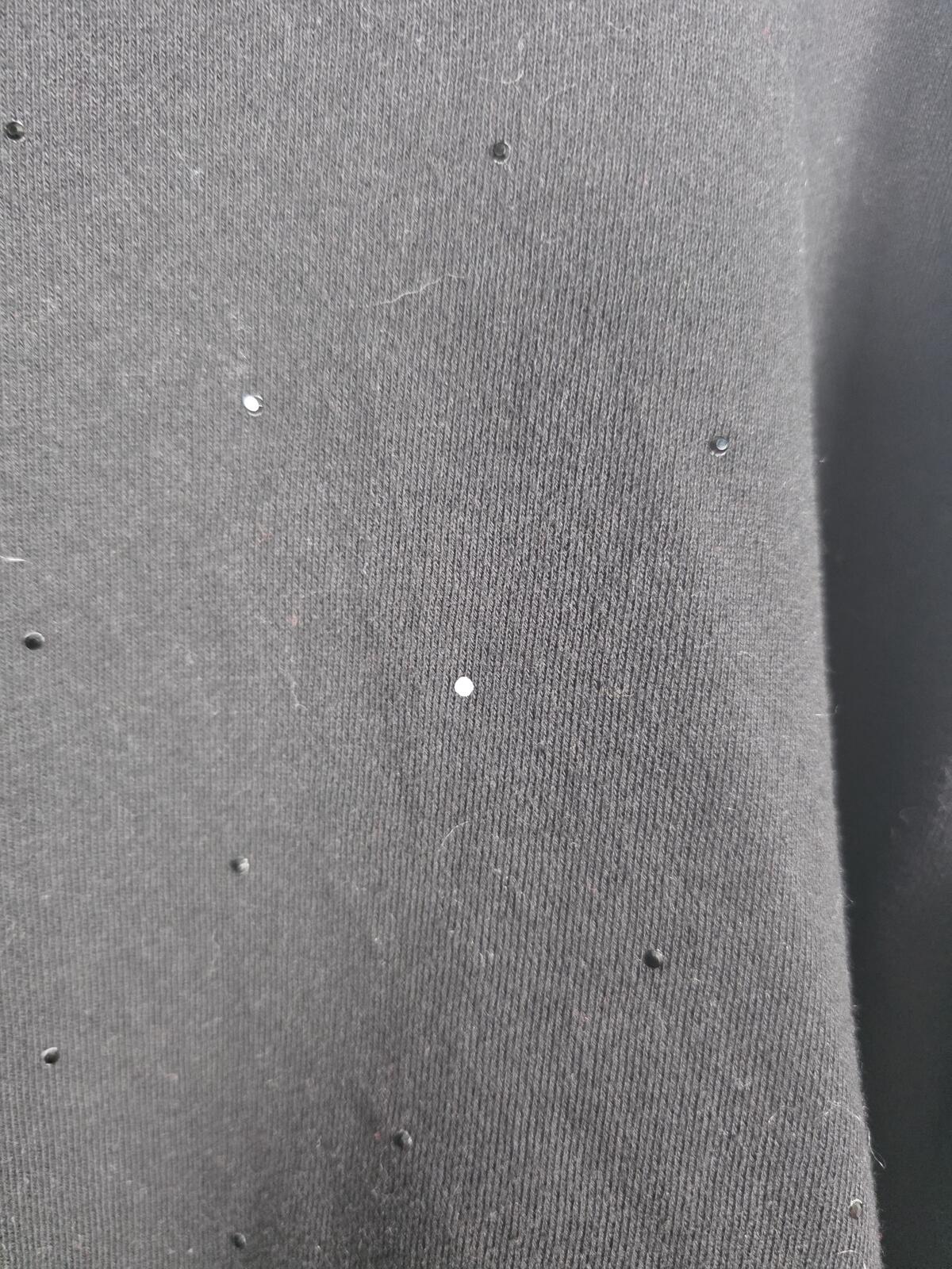 Victorias Secret Black BLING STUDDED RHINESTONE XL Sweater