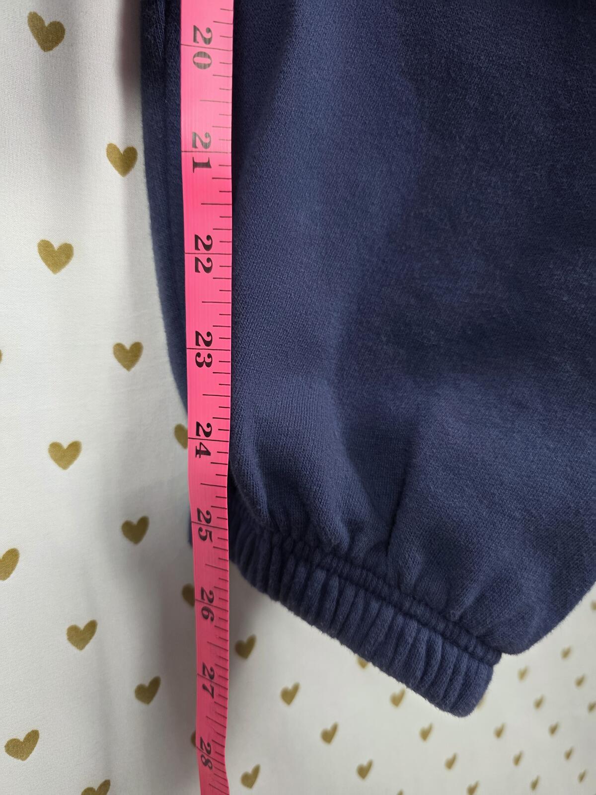 Victorias Secret PINK Blue Joggers Sweatpants 2XL XXL Logo Sweats