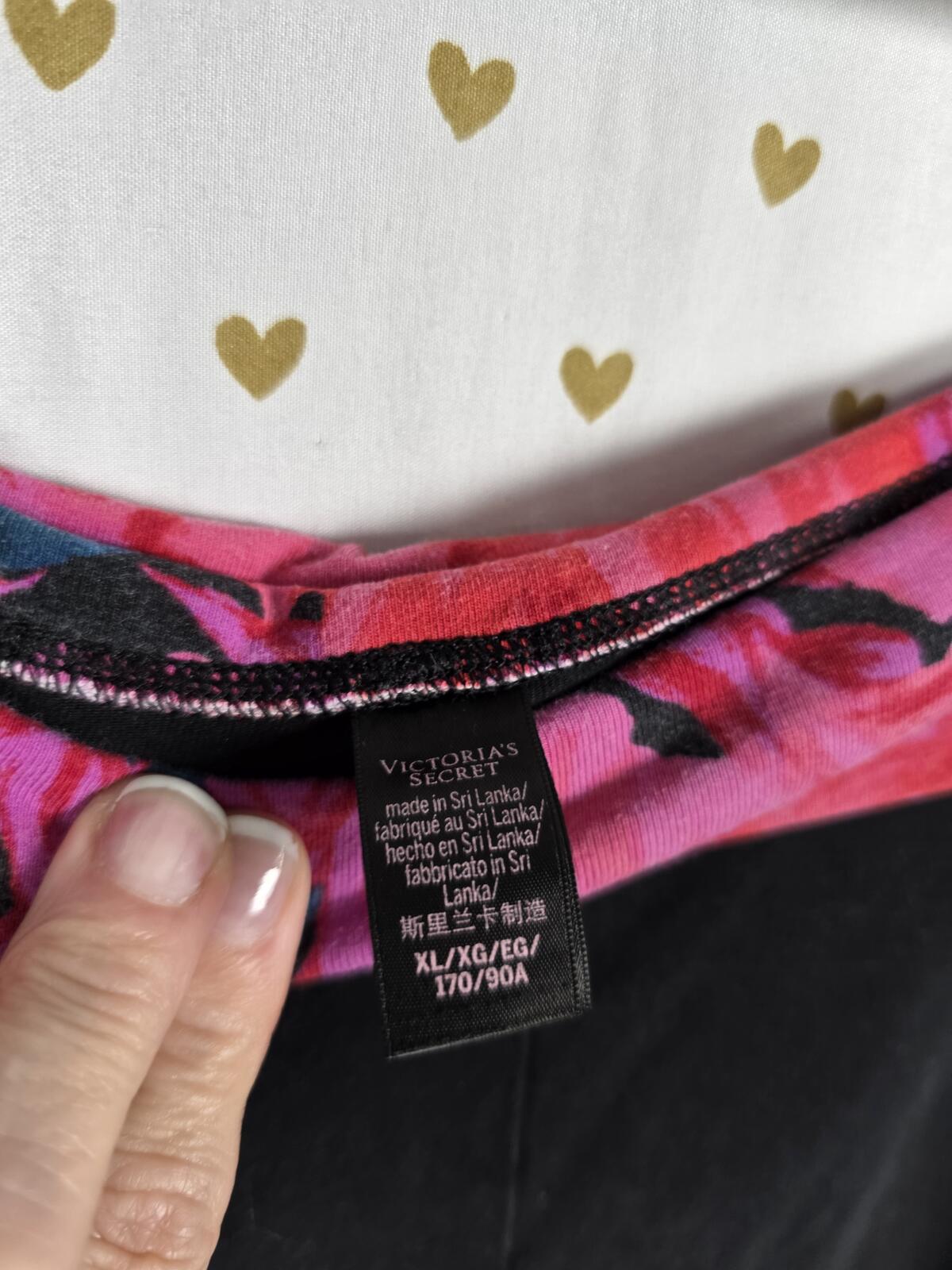 Victorias Secret Floral Foldover Yoga Pants XL Leggings