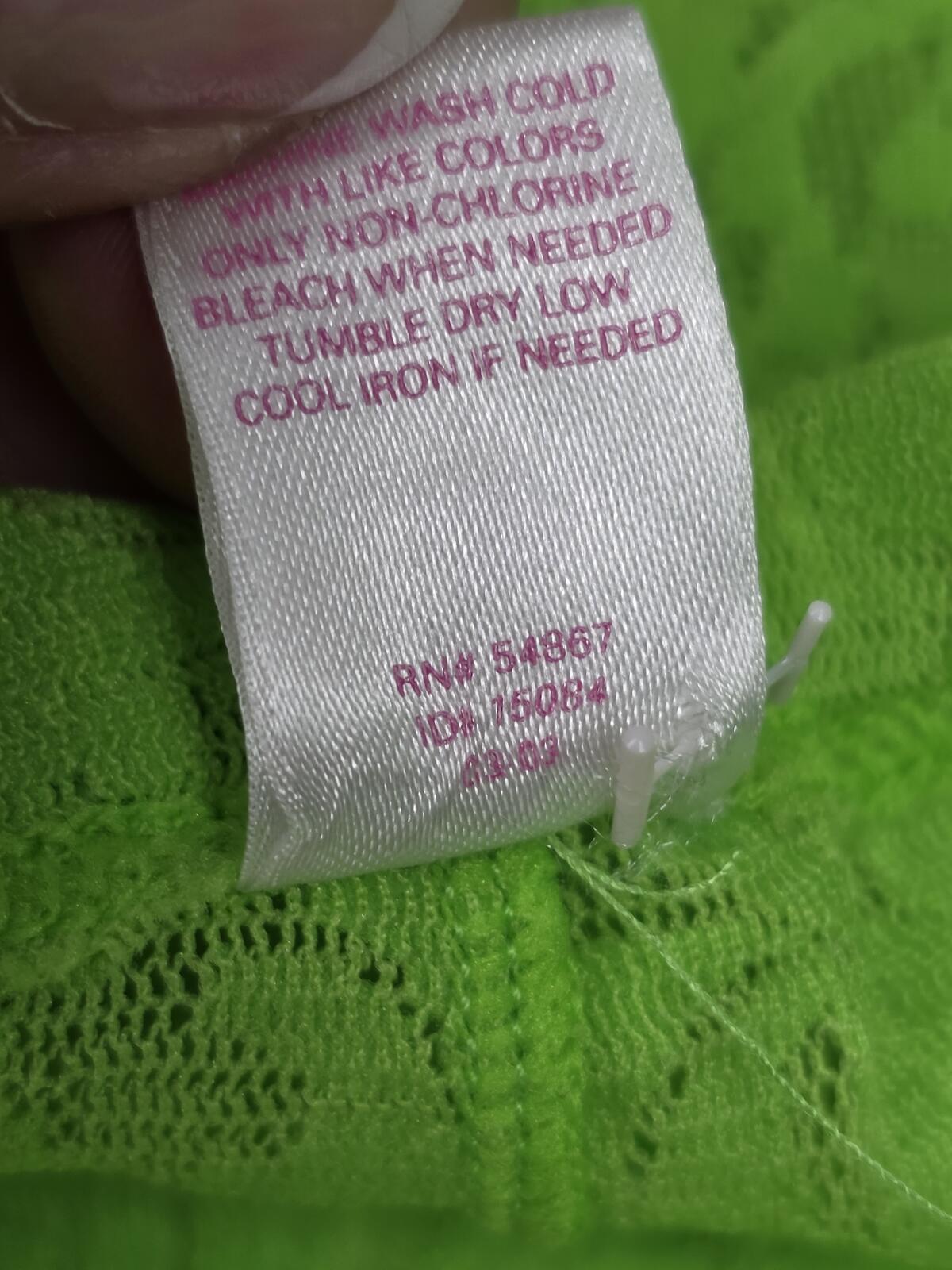 Victorias Secret PINK VINTAGE y2k Green Lace Sleep Pants Pajama Bottoms Small