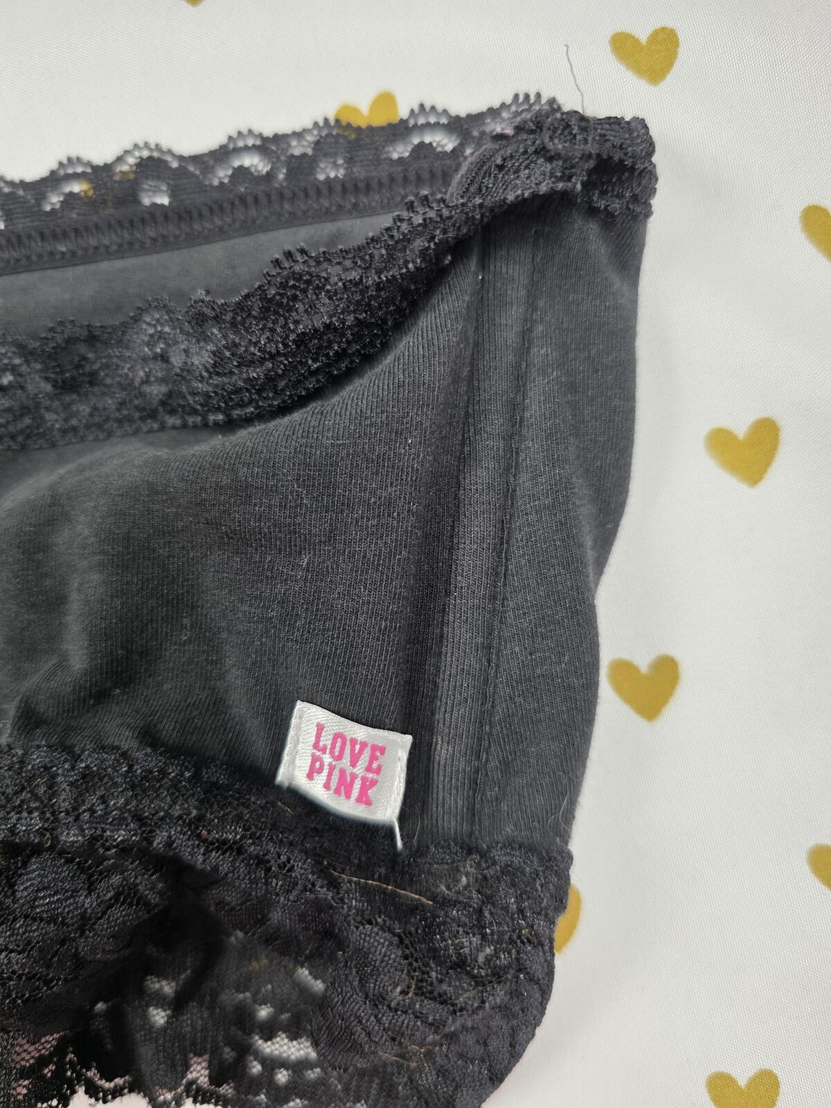Victorias Secret Pink Vintage Bandeau MEDIUM Y2k Bralette Bra Top Tank